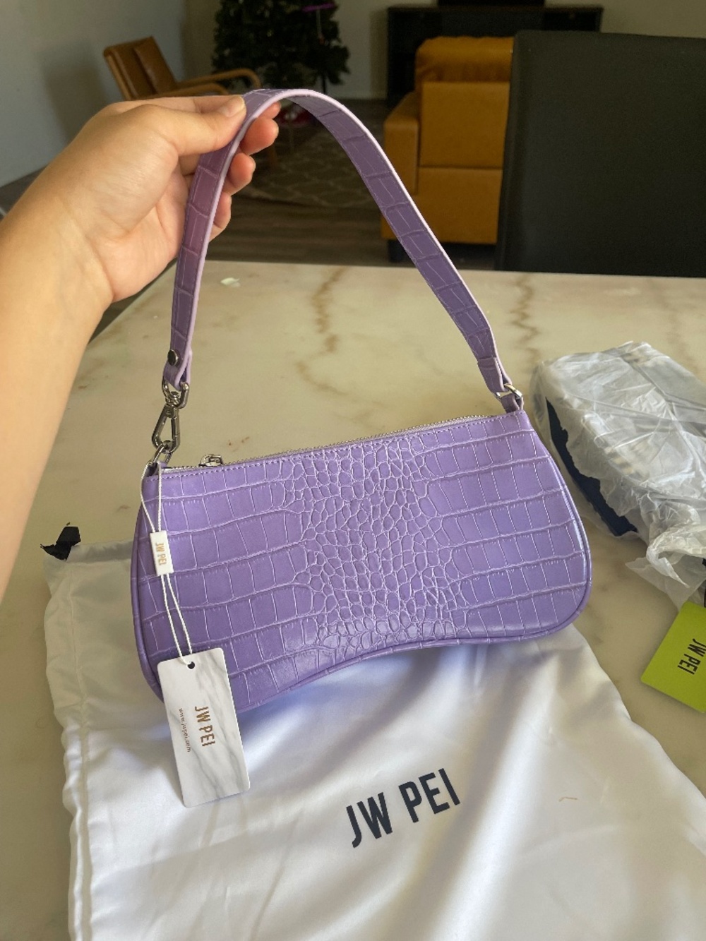 Jw pei purple shoulder bag